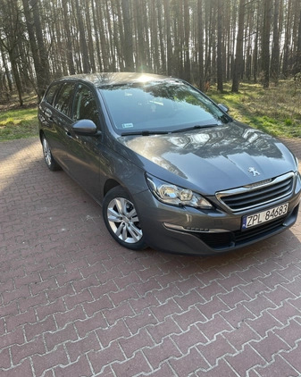 Peugeot 308 cena 39900 przebieg: 82700, rok produkcji 2017 z Szczecin małe 106